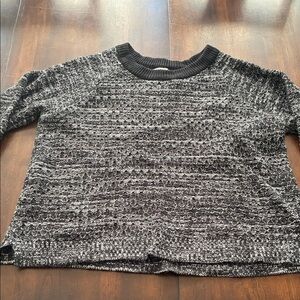 Merona Women's Textured Black and Gray Sweater